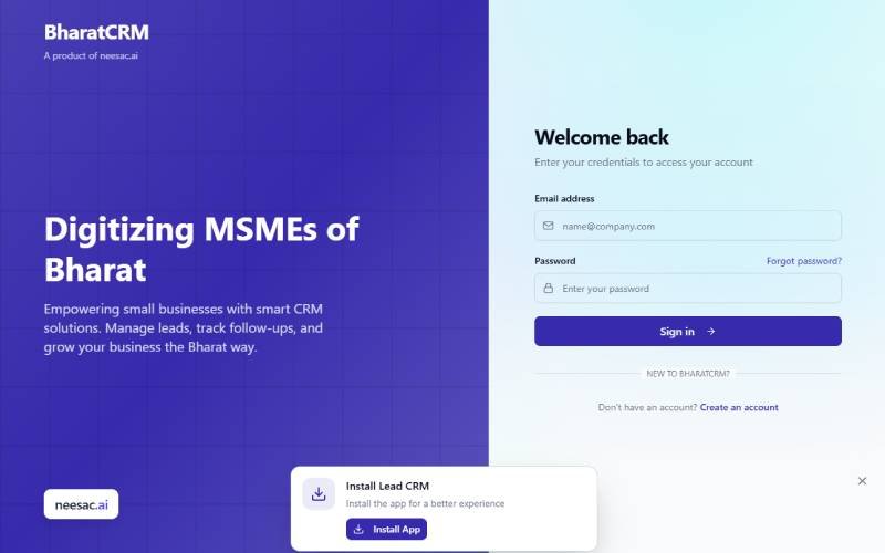 Bharat CRM by AmazingAISolutions Ahmedabad